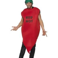 Smiffys Chilli Pepper Costume, Red