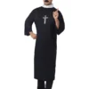 Smiffys Priest Costume, Black