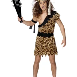 Smiffys Caveman Costume, Brown