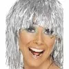 Smiffys Cyber Tinsel Wig, Silver 2 Smiffys Cyber Tinsel Wig, Silver -Cheap Smiffys Store 20877