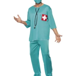 Smiffys Surgeon Costume, Green