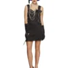Smiffys Fever Flapper Foxy Costume, Black