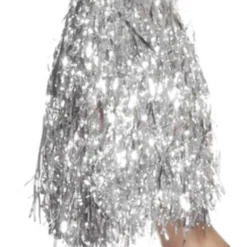 Smiffys Pom Poms Metallic, Silver