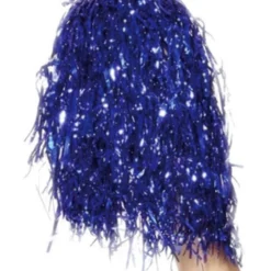 Smiffys Pom Poms Metallic, Blue