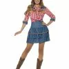 Smiffys Rodeo Doll Costume, Blue