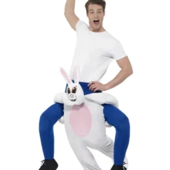 Smiffys Piggyback Rabbit Costume, White