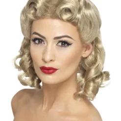 Smiffys 40s Sweetheart Wig, Blonde