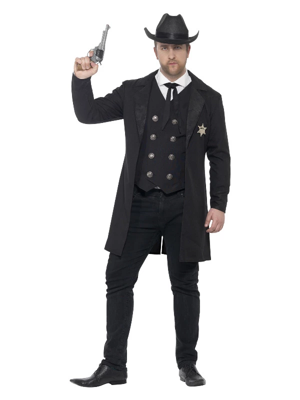 Smiffys Curves Sheriff Costume, Black 3 Smiffys Curves Sheriff Costume, Black