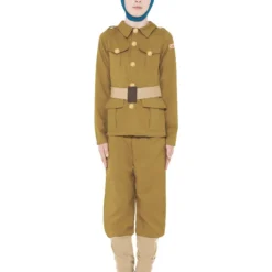 Smiffys Horrible Histories WWI Boy Costume, Green
