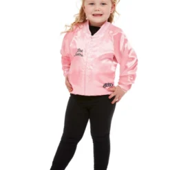 Smiffys Grease Pink Ladies Jacket, Pink