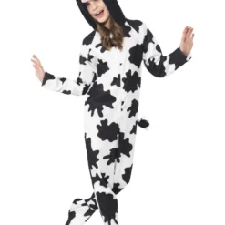 Smiffys Cow Costume, Black & White