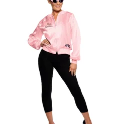 Smiffys Grease Pink Ladies Jacket, Pink