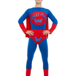 Smiffys Wallyman Costume, Blue & Red