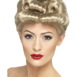 Smiffys 40s Vintage Wig, Blonde
