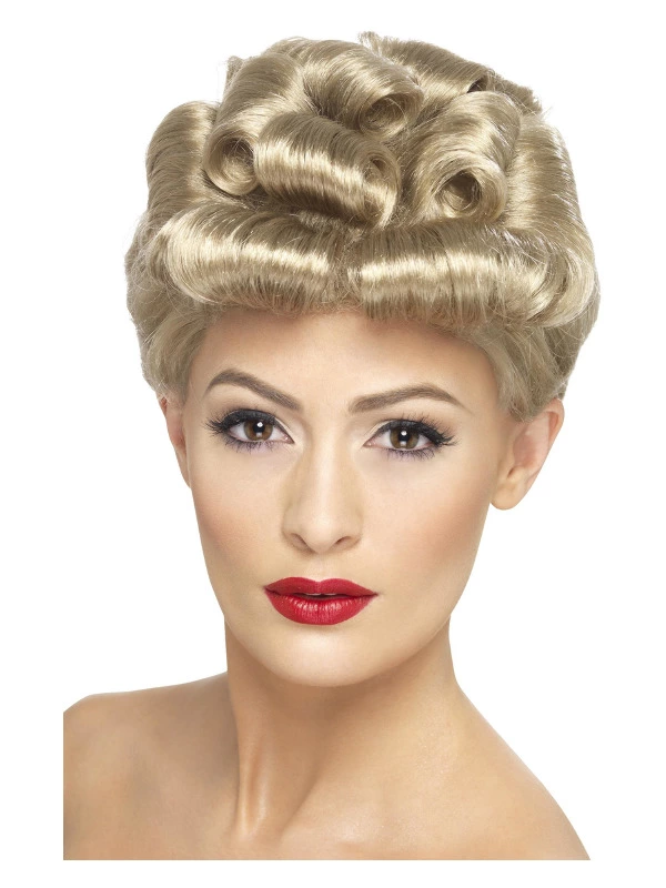 Smiffys 40s Vintage Wig, Blonde 3 Smiffys 40s Vintage Wig, Blonde