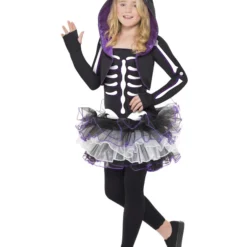 Smiffys Skelly Cat Costume, Black