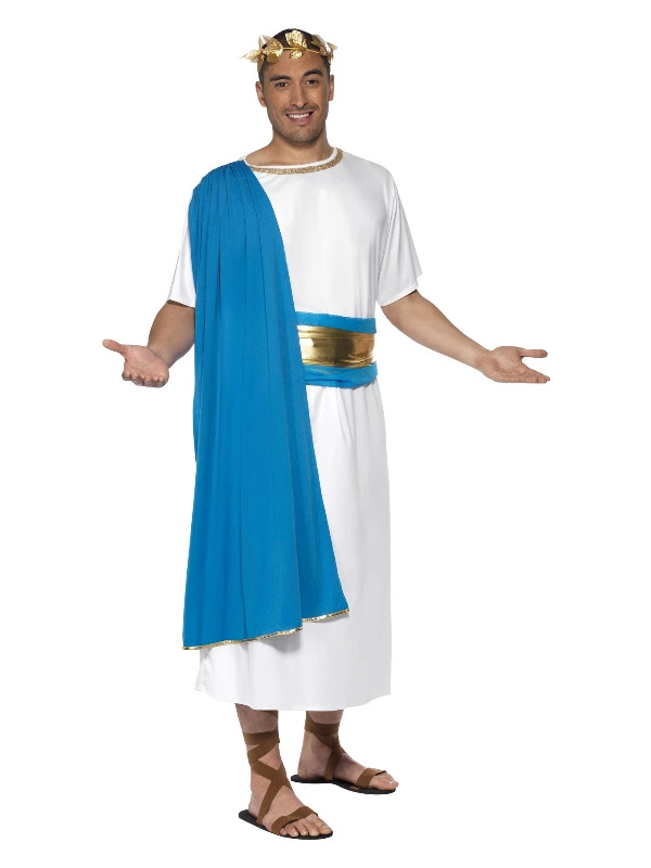Smiffys Roman Senator Costume, Blue & White 3 Smiffys Roman Senator Costume, Blue & White
