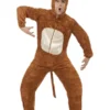 Smiffys Monkey Costume, Adult, Brown