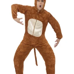 Smiffys Monkey Costume, Adult, Brown