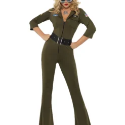 Smiffys Top Gun Aviator, Green
