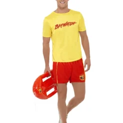 Smiffys Baywatch Men’s Beach Costume, Yellow