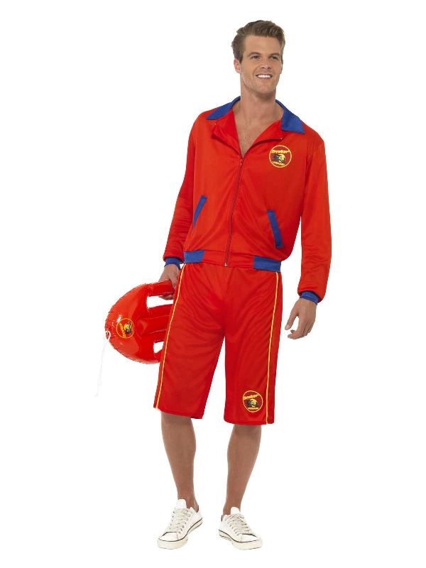 Smiffys Baywatch Beach Men’s Lifeguard Costume, Red 3 Smiffys Baywatch Beach Men’s Lifeguard Costume, Red