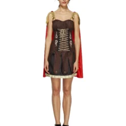 Smiffys Fever Gladiator Costume, Brown