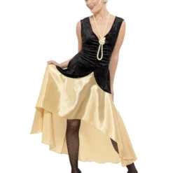 Smiffys 20s Gatsby Girl Costume, Black