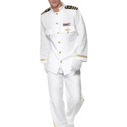 Smiffys Deluxe Captain Costume, White