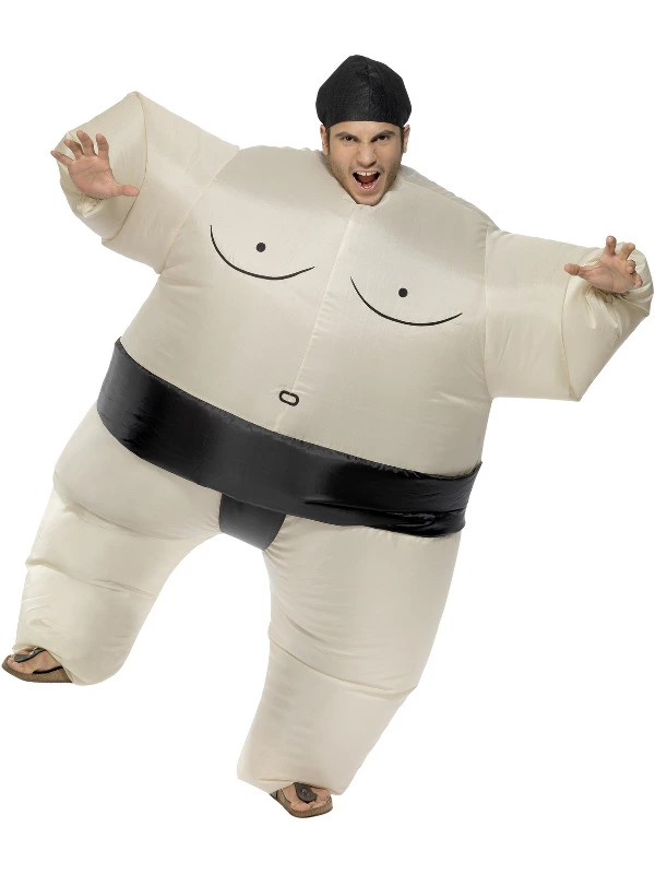 Smiffys Sumo Wrestler Costume, White 3 Smiffys Sumo Wrestler Costume, White