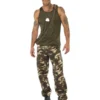 Smiffys Deluxe Khaki Camo Costume, Male, Khaki Green -Cheap Smiffys Store 35462