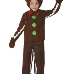 Smiffys Little Gingerbread Man Costume, Brown