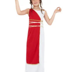 Smiffys Grecian Girl Costume, Red