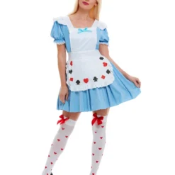 Smiffys Deck Of Cards Girl Costume, Blue