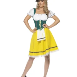 Smiffys Beer Fest Costume, Female, Yellow