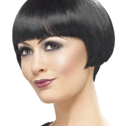 Smiffys 20s Flapper Bob Wig, Black