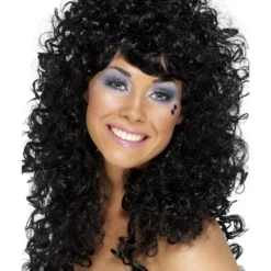 Smiffys Boogie Babe Wig, Black