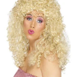 Smiffys Boogie Babe Wig, Blonde