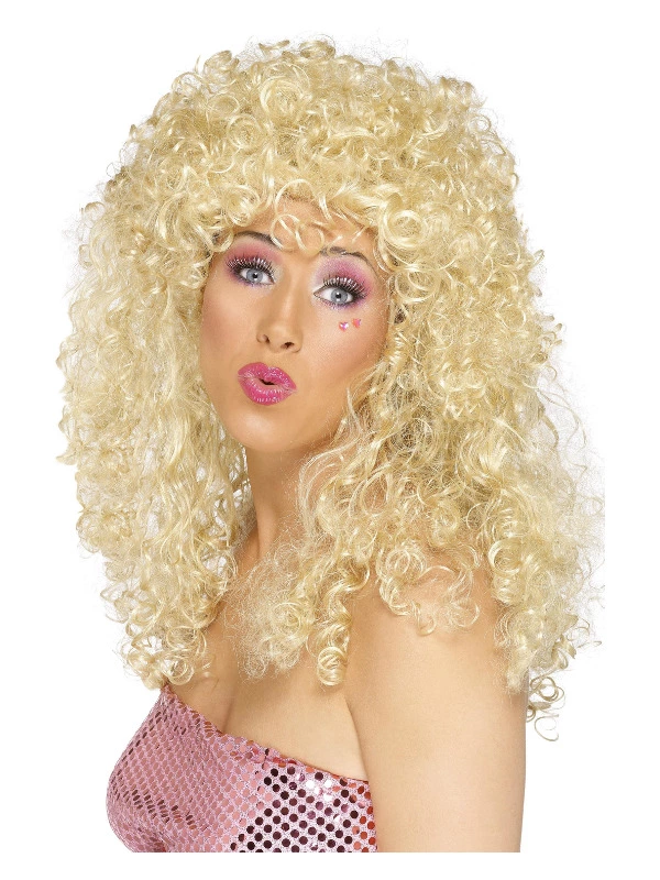 Smiffys Boogie Babe Wig, Blonde