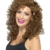 Smiffys Boogie Babe Wig, Brown -Cheap Smiffys Store 42066