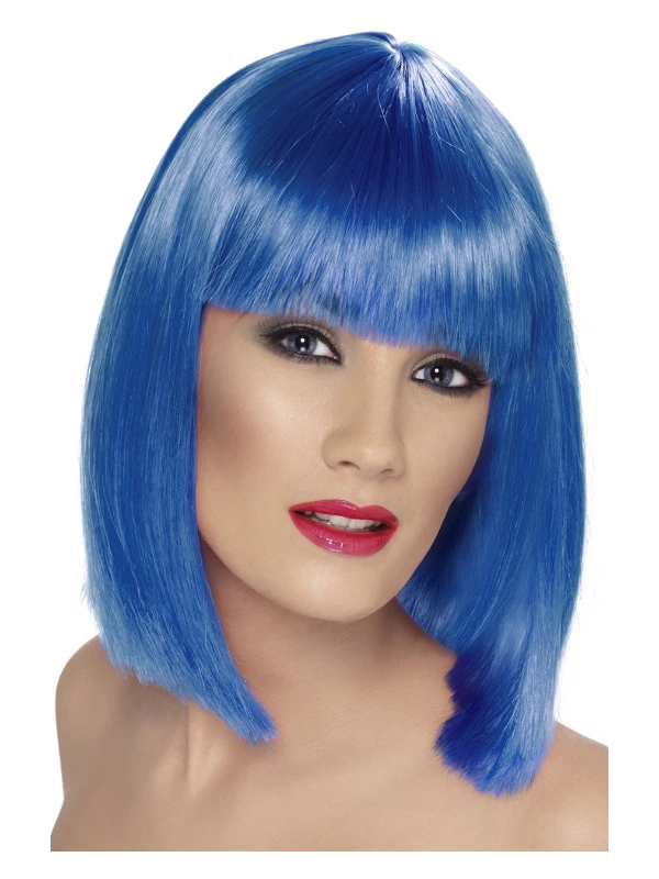 Smiffys Glam Wig, Blue 3 Smiffys Glam Wig, Blue