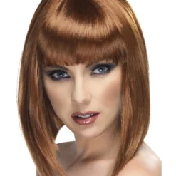 Smiffys Glam Wig, Brown
