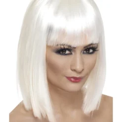Smiffys Glam Wig, White