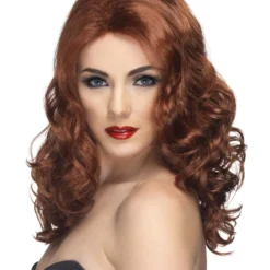 Smiffys Glamorous Wig, Auburn