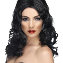 Smiffys Glamorous Wig, Black