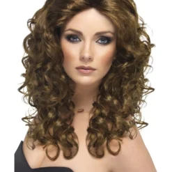Smiffys Glamour Wig, Brown