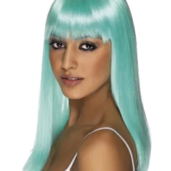 Smiffys Glamourama Wig, Neon Aqua