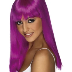 Smiffys Glamourama Wig, Neon Purple
