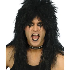 Smiffys Hard Rocker Wig, Black