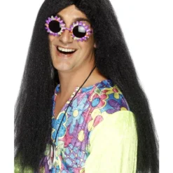 Smiffys Hippy Wig, Black